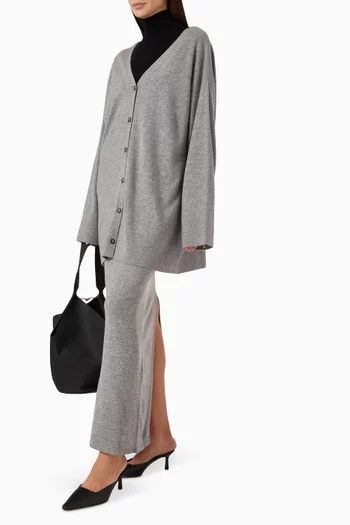 كارديغان بأزرار صوف وكشمير