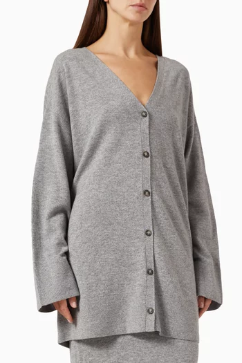 كارديغان بأزرار صوف وكشمير