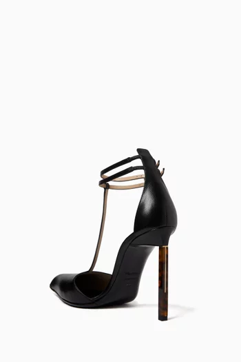 T-strap 105 Pumps in Leather