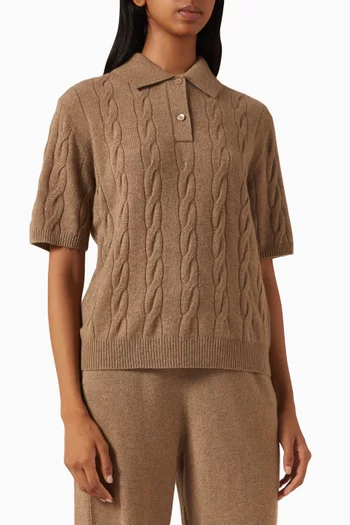 Polo Sweater in Cashmere