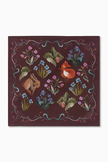 منديل جيب بنقشة حرير