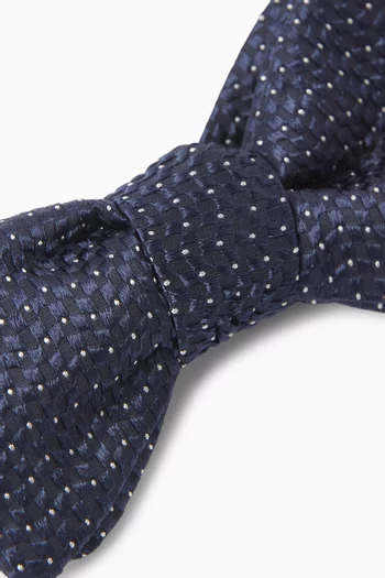 Pin-dot Bow Tie in Silk
