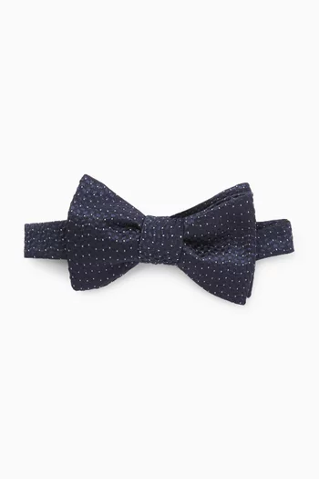 Pin-dot Bow Tie in Silk