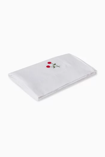 À Jour & Rose Embroidery Tablecloth