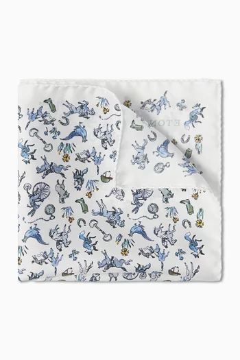 منديل جيب بالنقشة المميزة للموسم الجديد حرير