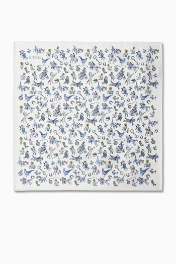 منديل جيب بالنقشة المميزة للموسم الجديد حرير