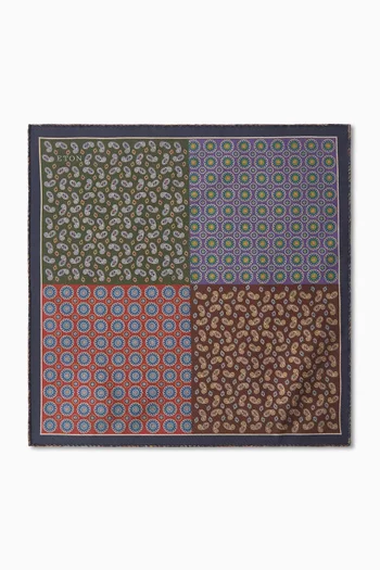 منديل جيب بوجهين حرير