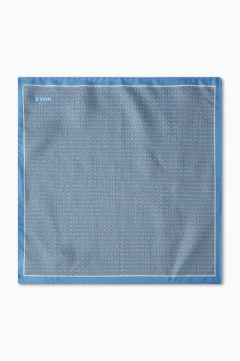 منديل جيب بنقشة هندسية حرير