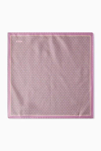 منديل جيب بنقشة هندسية حرير