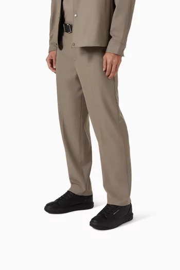 Venice Logo Sneakers in Faux Leather