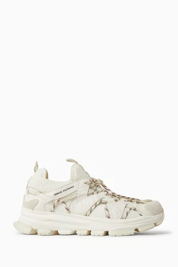 Crash Logo Sneakers in Faux Leather
