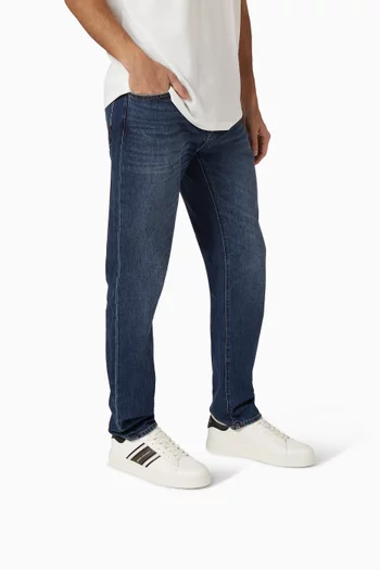 London Side Logo Sneakers in Faux Leather