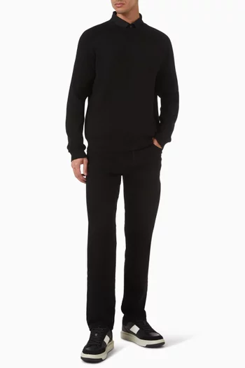 سترة بشعار الماركة نسيج مضلع