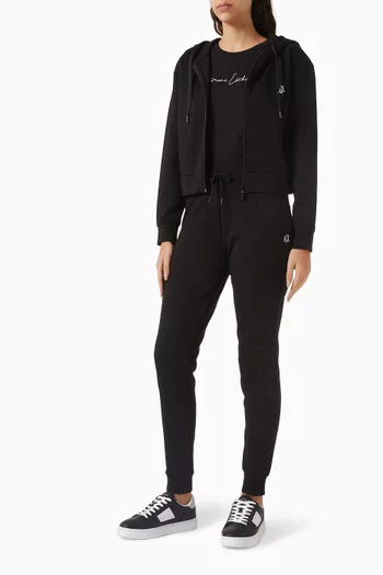 Icon Cropped Hoodie in Cotton-blend