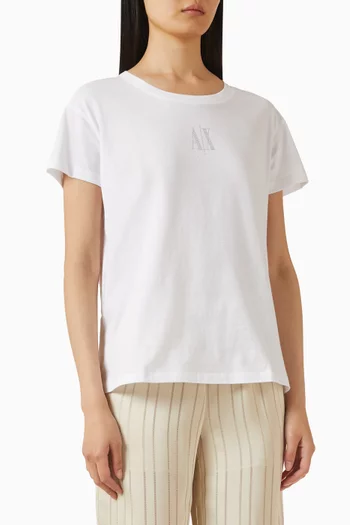 Icon Logo Boyfriend T-shirt in Cotton
