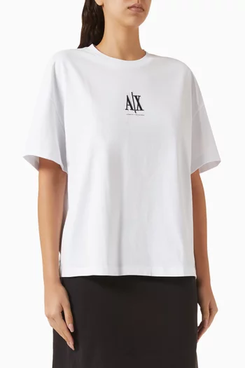 Icon Logo Boxy T-shirt in Cotton