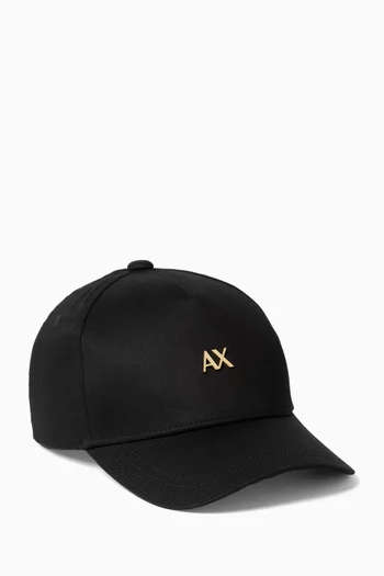 AX Logo Cap in Cotton