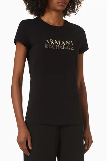 AX Lettering Slim-fit T-shirt
