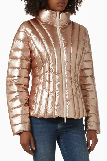 Puffer Jacket in Quilted-nylon