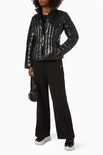 Puffer Jacket in Quilted-nylon