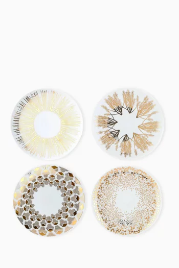 Tamrah Cake Stand & 4 Dessert Plates Set