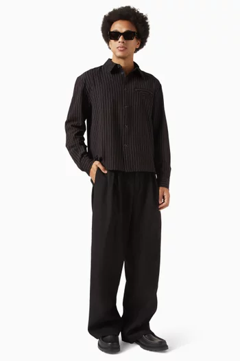 قميص أرلو مخطط بقصة قصيرة