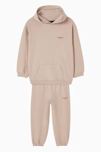 كنزة بغطاء رأس بطبعة Owners Club قطن