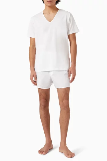 تي شيرت بفتحة رقبة V قطن فائق النعومة