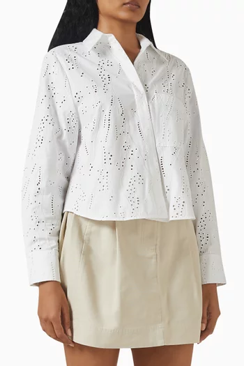 Broderie Anglais Shirt in Cotton