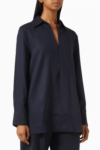 Open-collar Shirt