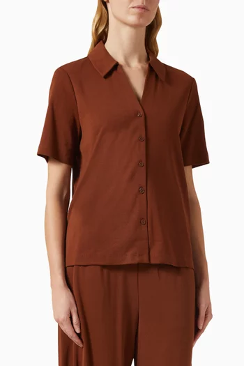 Open-collar Shirt