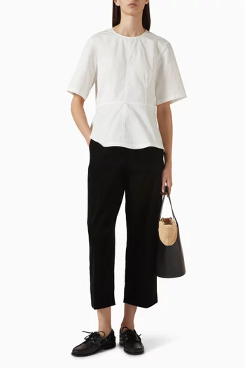 Peplum Top in Cotton