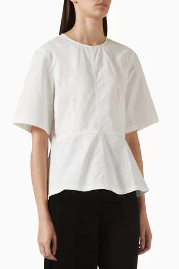 Peplum Top in Cotton