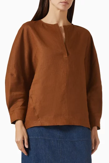 Relaxed-fit Top in Linen