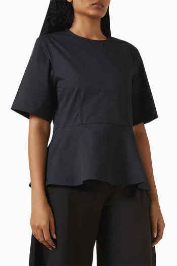 Peplum Top in Cotton