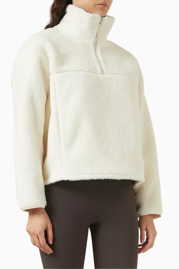 Quarter-zip Borg Jacket