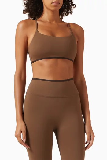 Bonded Skinny Strap Bra