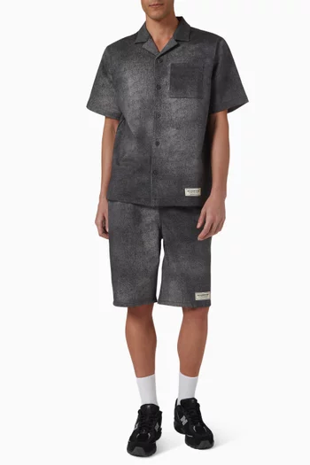 Oversized Bowling Shirt in Soft Denim