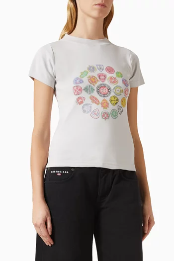 Spiral Crest Fitted T-shirt