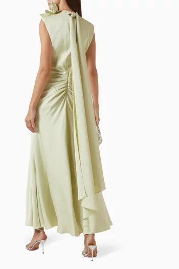 3D Floral Ruched Dress