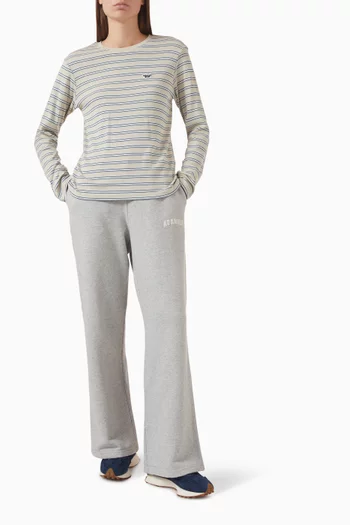 Rib Stripe T-shirt in Cotton