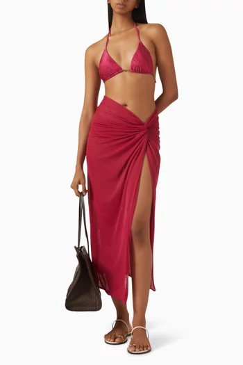 Karen Midi Skirt in Mesh