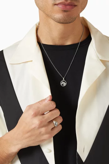 قلادة بسلسلة ودلاية حصان فضة إسترلينية