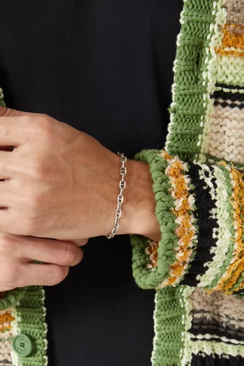 سوار ونتيد بتصميم سلسلة فضة إسترلينية