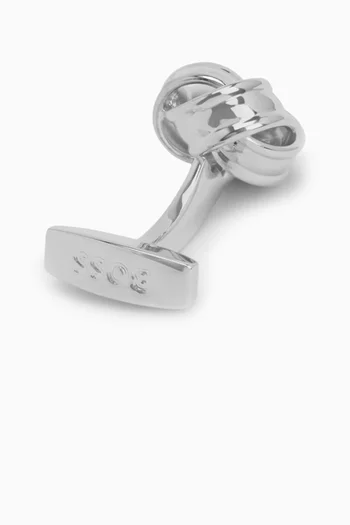 Knot Cufflinks in Polished Brass