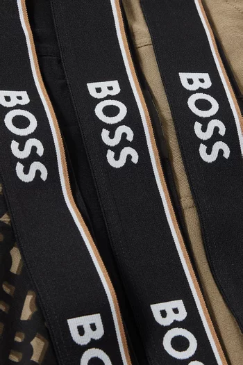 Logo Trunks in Stretch Cotton, Set of 3