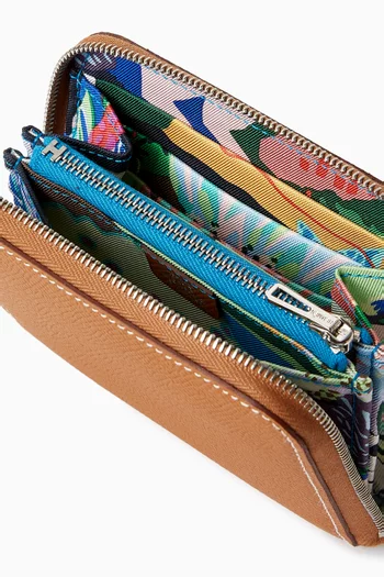 Unused Silk’ín Compact Wallet in Epsom Leather