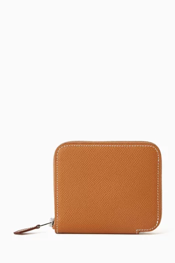 Unused Silk’ín Compact Wallet in Epsom Leather