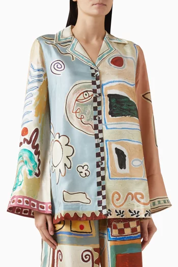 Michelle Shirt in Silk Twill