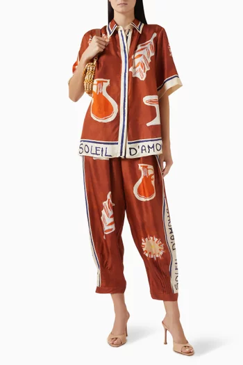 Soleil D'Amour Shirt in Silk Twill